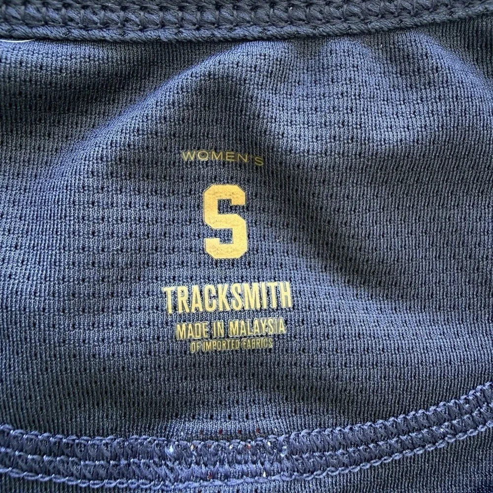 TRACKSMITH Van Cortlandt Race Day Singlet Navy White Women's Small Running Tank - Picture 7 of 13